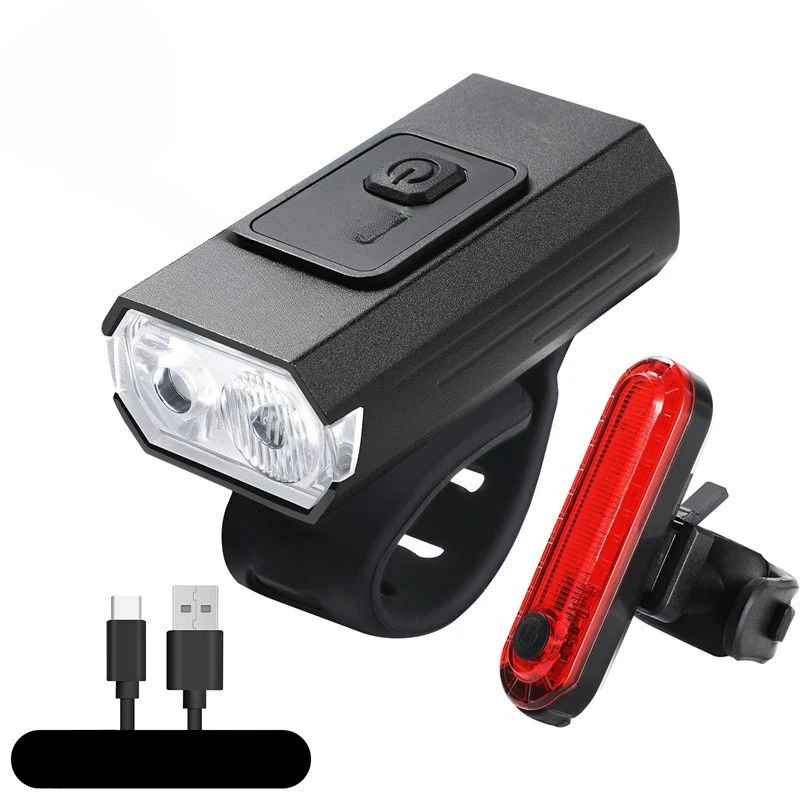 Bicycle light Tpye-C rechargeable outdoor cycling light digital electric display lighting night cycling headlight