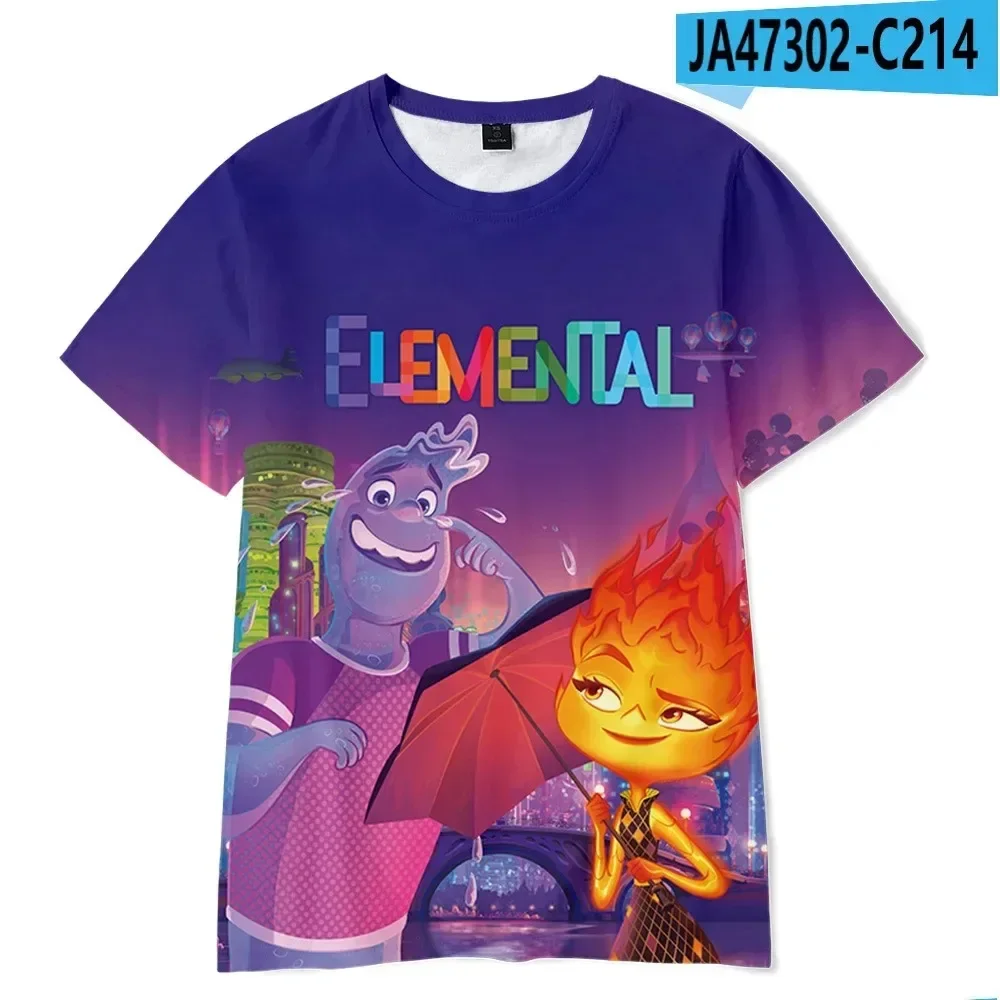 Camiseta con estampado 3d de película de dibujos animados de Disney para niños y adultos, ropa informal, camisetas de manga corta de dibujos animados