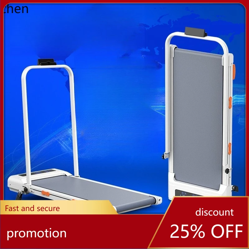 

HXL Small Foldable Upgraded Walking Machine with Armrests Exercise Fat Reduction Treadmill