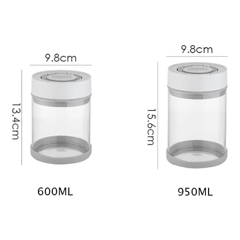 USB electric coffee bean storage tea glass storage vacuum sealed jar