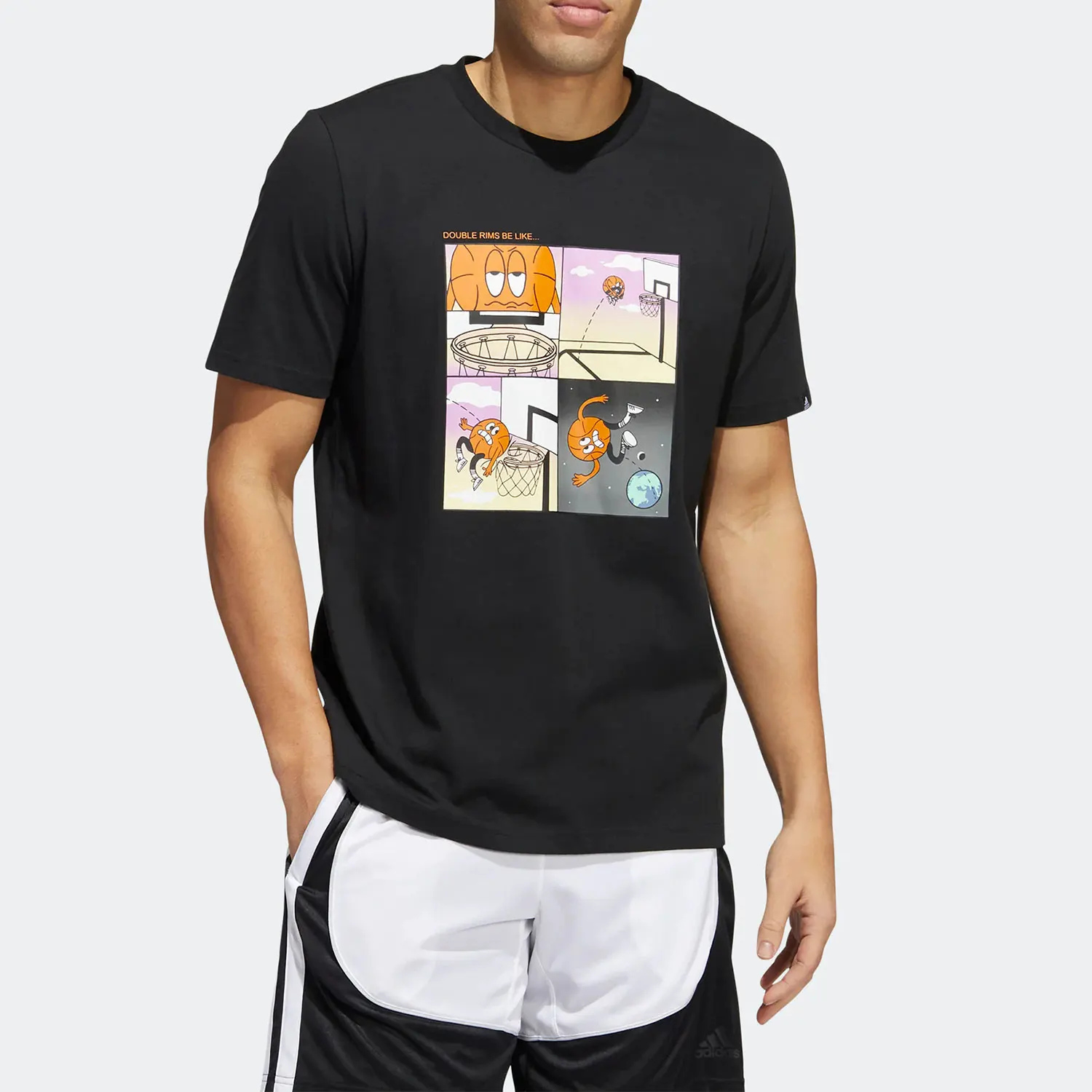 

Подлинная летняя новая мужская спортивная футболка Adidas для баскетбола HK6728