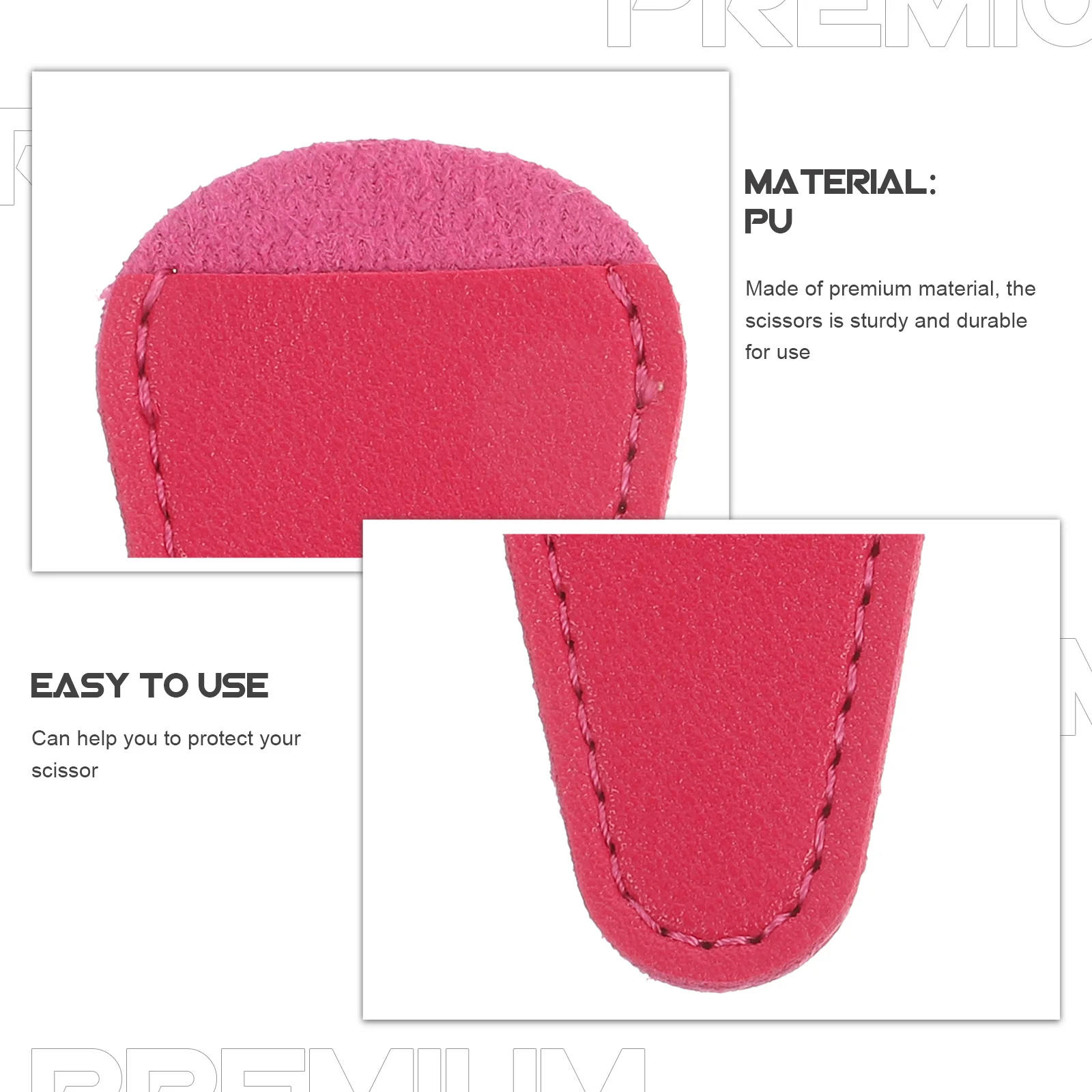 

3Pcs Hair Cutting Scissors Protective Cover Black Rosy Beige Durable Hairdressing Tool for Teeth Nail Clippers