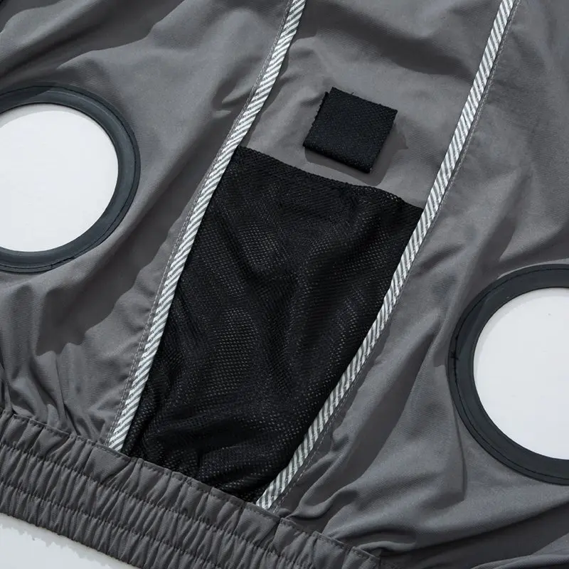 12V/5V USB Men Summer Half Sleeve Air Conditioning Clothes Fan Cooling Jacket High Temperature Outdoor Fishing Wear