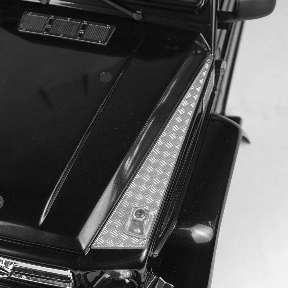 MIBIDAO copertura del motore in metallo piastra antiscivolo griglia di aspirazione laterale Mesh per 1/10 TRX6 RC Crawler parti di decorazione per auto