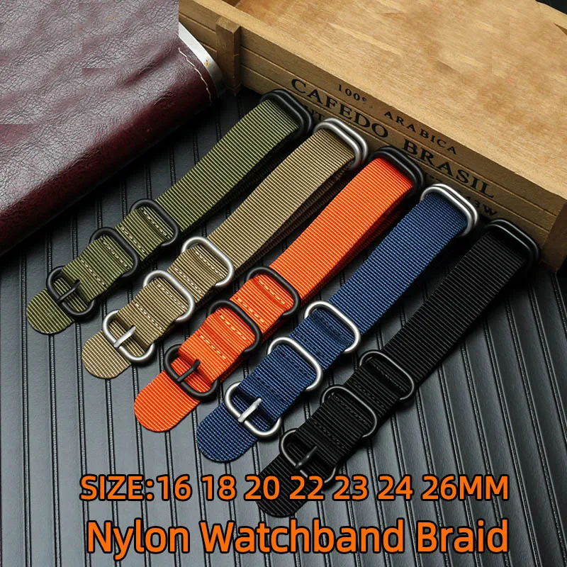 Nylon strap 18mm 20mm 22mm 23mm 24mm for luminox 3051 3080 3150 8800 Waterproof Watch Strap Army Sport Watch Accessories