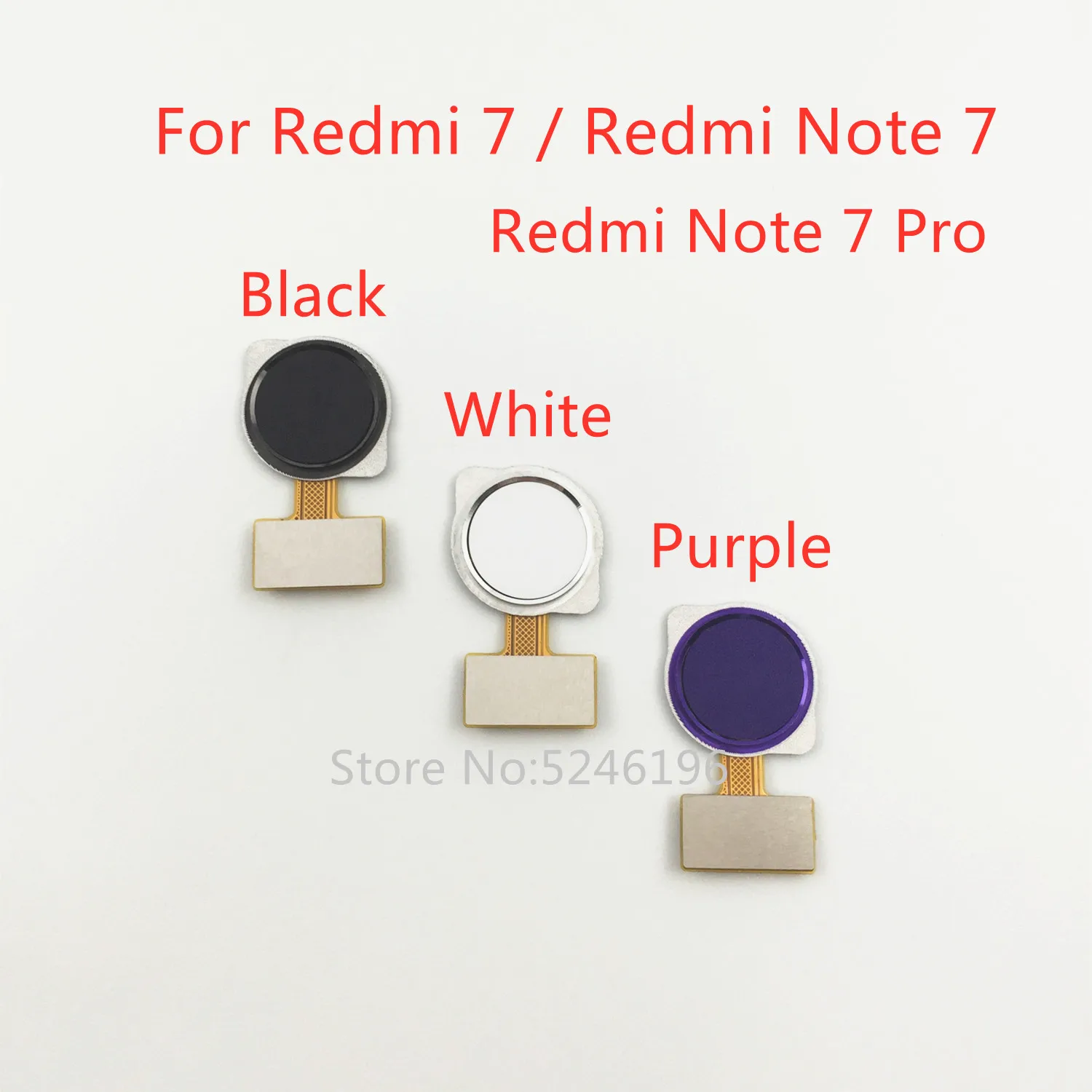 

1pcs Fingerprint Sensor Flex Cable For Xiaomi Redmi Note 7 Redmi Note 7 Pro Redmi 7 Touch ID Replace Part.