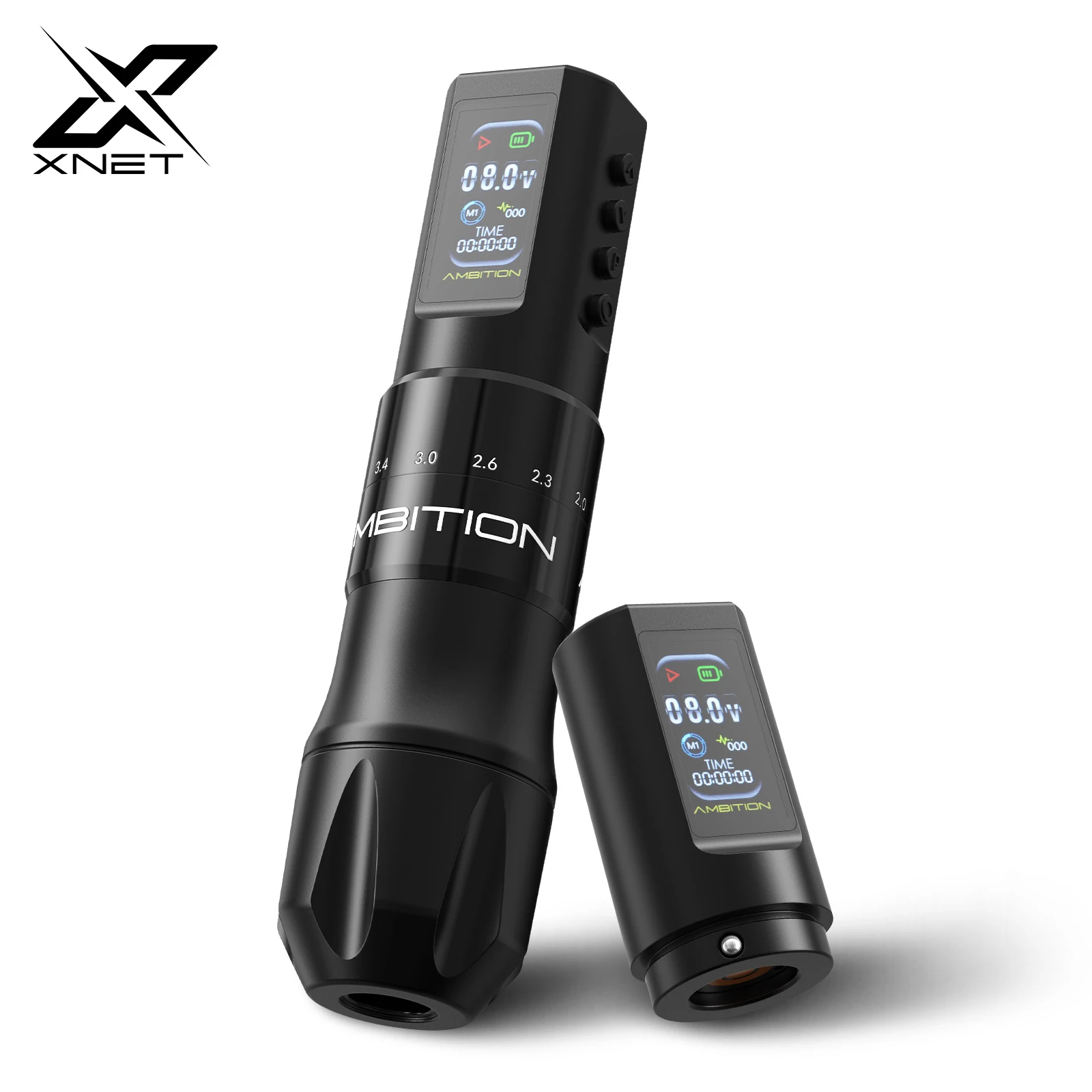 

XNET C2 Wireless Tattoo Machine 2.0-4.2mm Stroke Coreless Motor 1600mAh Battery Makeup Microplasty Pen For Tattoo Ar