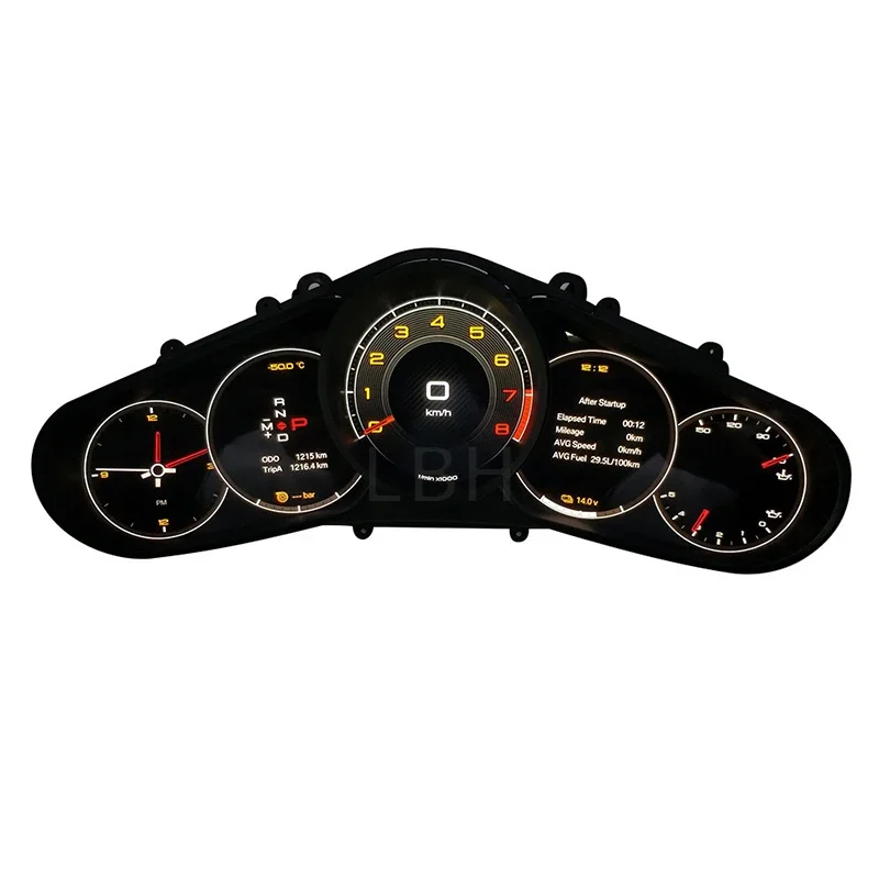 Car LCD Dashboard Fit For Cayenne Panamera Macan Cluster Cockpits Virtual Instrument Panel HUD Speedometer Odometer