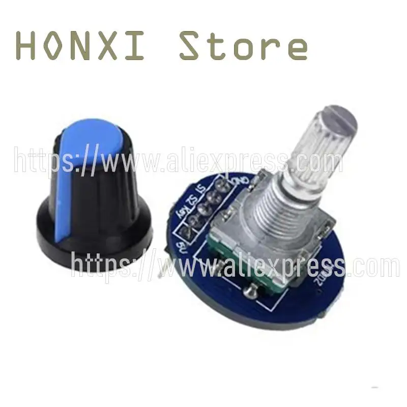 1PCS Digital rotary encoder module rotating potentiometer rotating potentiometer knob cap