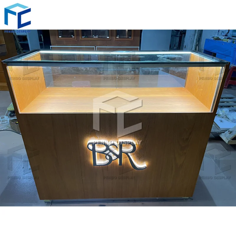 

2025customized.One-shop Design Jewellery Display Showcase Customized Jewelers Display Glass Display Cabinet with Lock