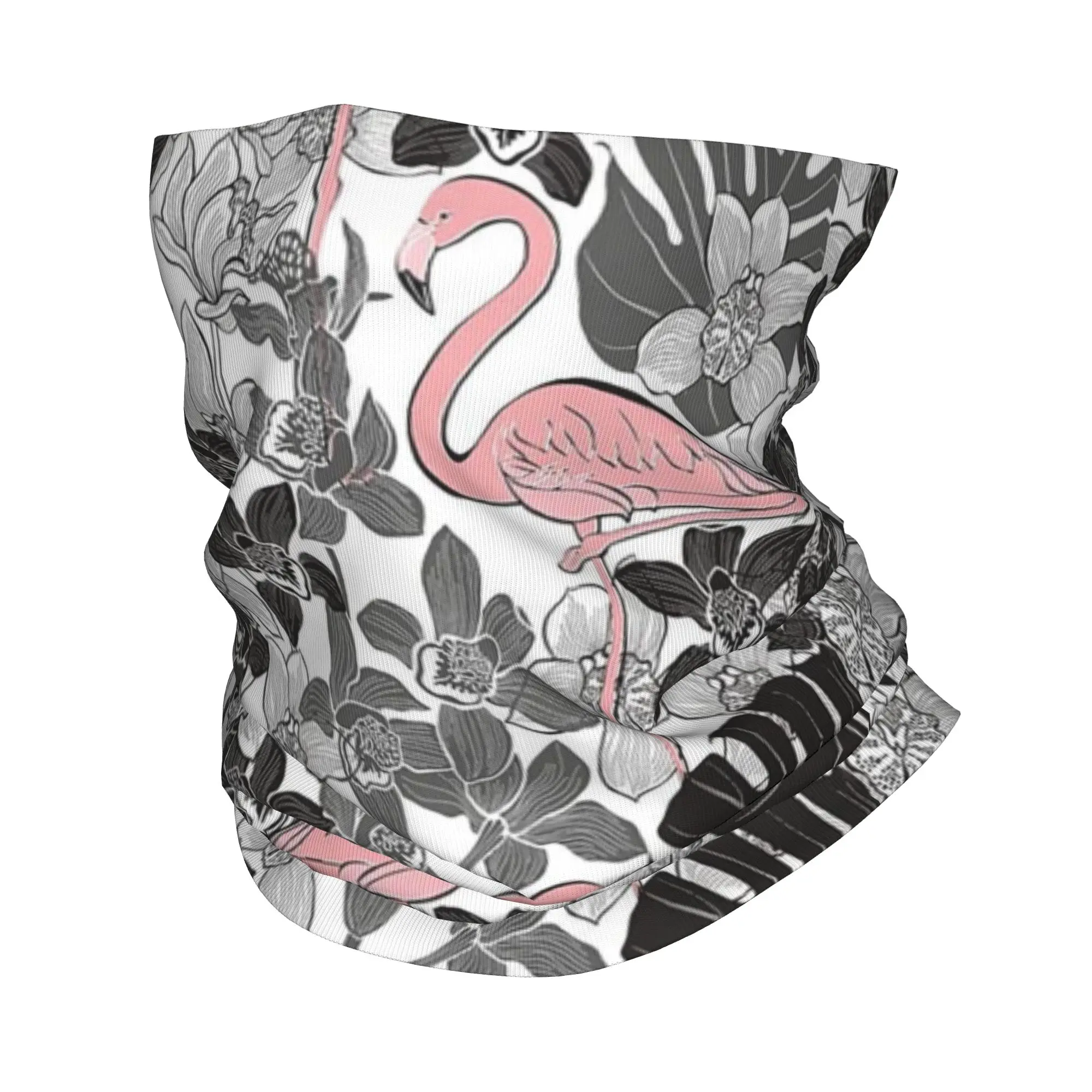 Pañuelo para el cuello con estampado de flamencos, pañuelo para el cuello con estampado, gorro multifunción para deportes al aire libre, unisex, para adultos