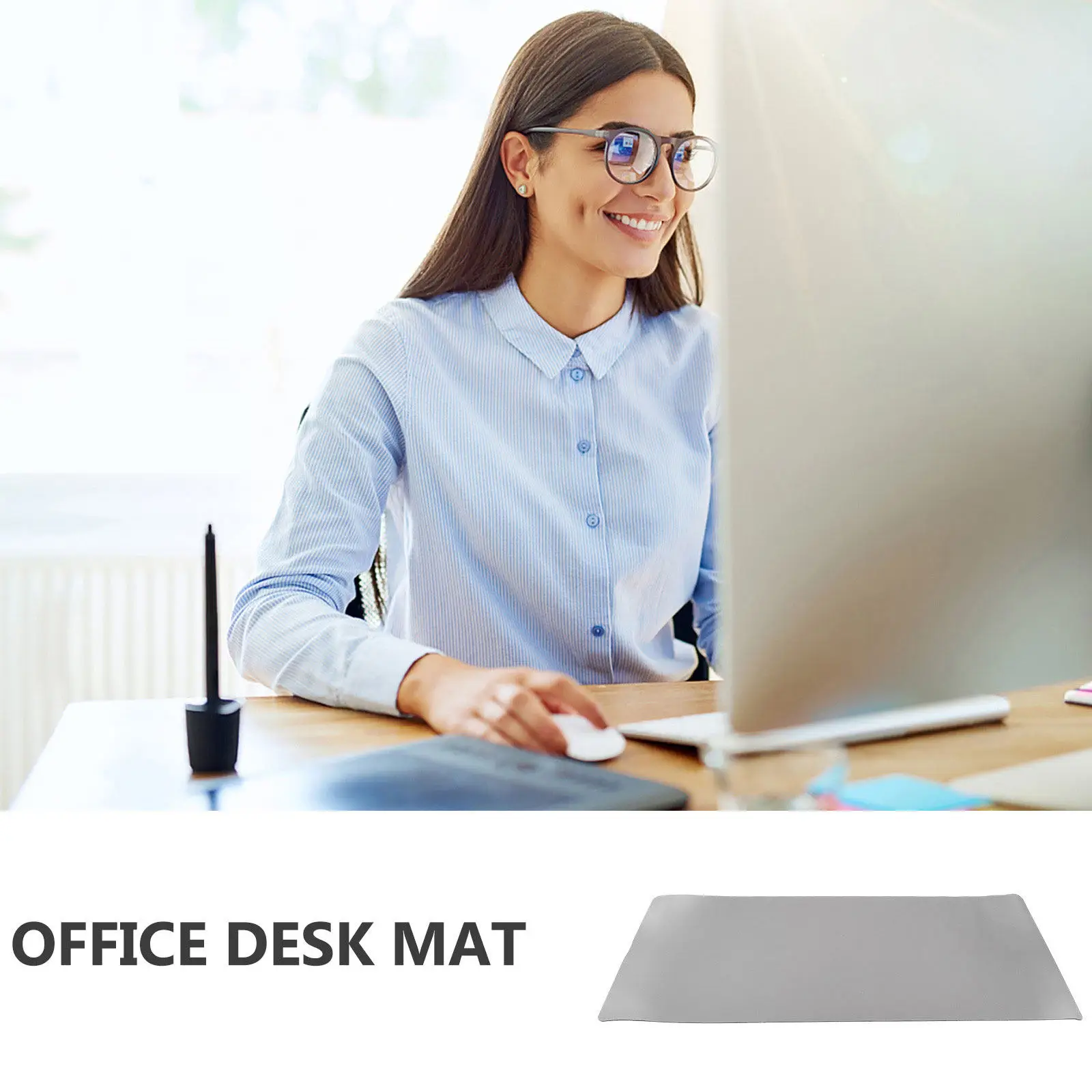 

1Pcs Large Non-Slip Desk Mouse Pad for Gaming Office Home Use Smooth Surface Mouse Keyboard Mat Wear-Resistant Heat-Resistant