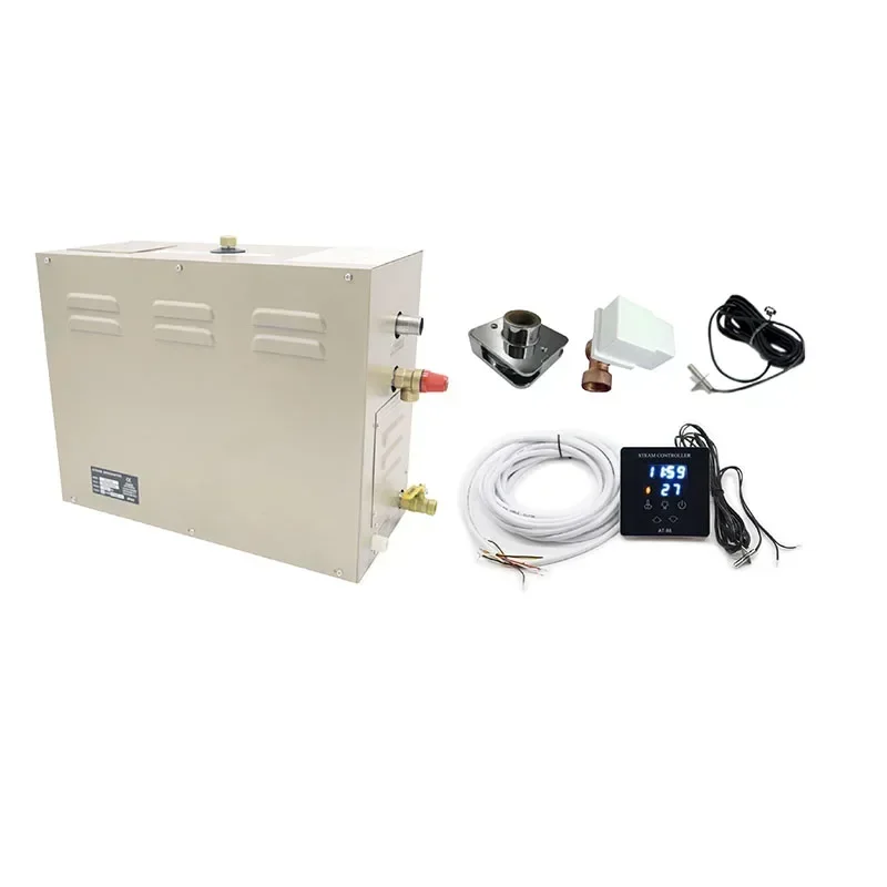 Household 220v 6KW Sauna Steam Machine Household Steam Generator Automatic Descaling Sauna Steam Room Equipment