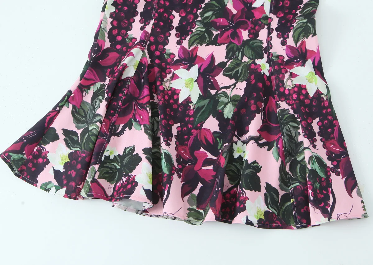   Robe d'été sans manches pour femmes, imprimé floral, sexy, style ondulé, large balançoire, nouvelle collection