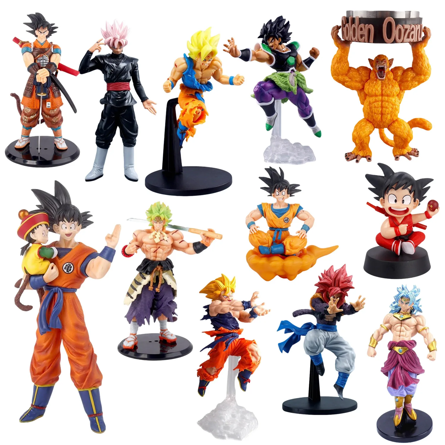 Figura de Acción de Anime Dragon Ball Z Super Saiyan, Modelo GK Rose Goku, Figuras de Gohan DBZ, Estatua de Vegeta, Juguete Coleccionable Figma