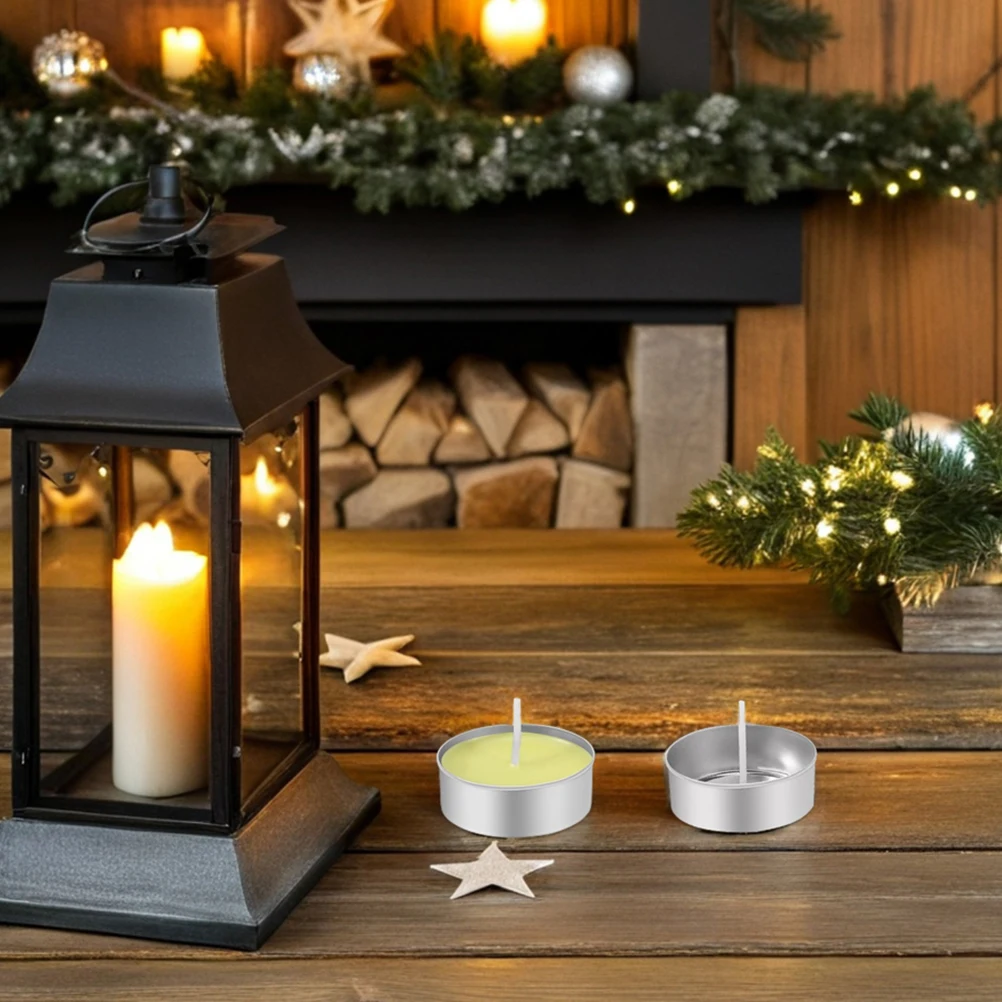 

300 Empty Aluminum Tea Light Cups Mini Metal Containers C Jars Pure Cotton Wicks Longlasting Versatile Use Home Hotel Storage