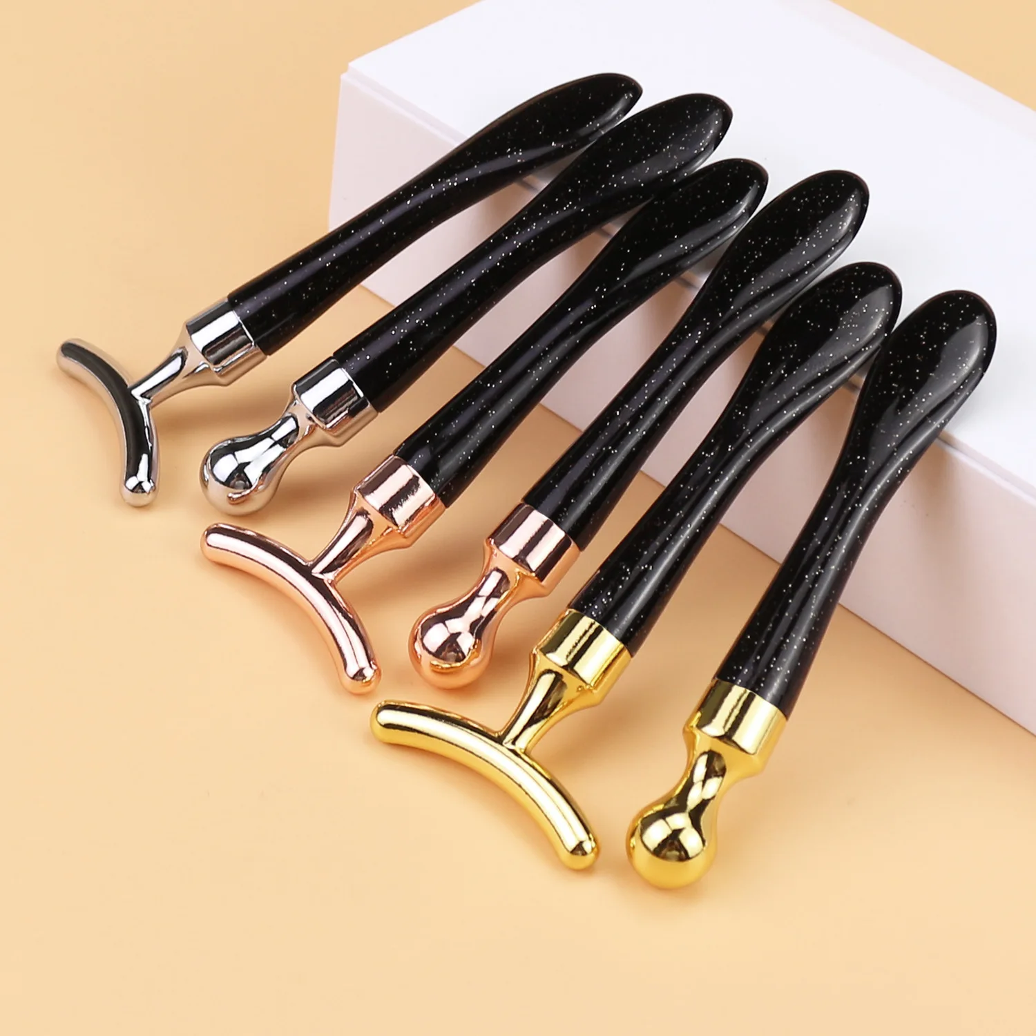 Anti Wrinkle Device Metal Facial Lifting Tool Face Massage Stick Micro Current Eye Massage Stick For Skin Care Routine Eyes And
