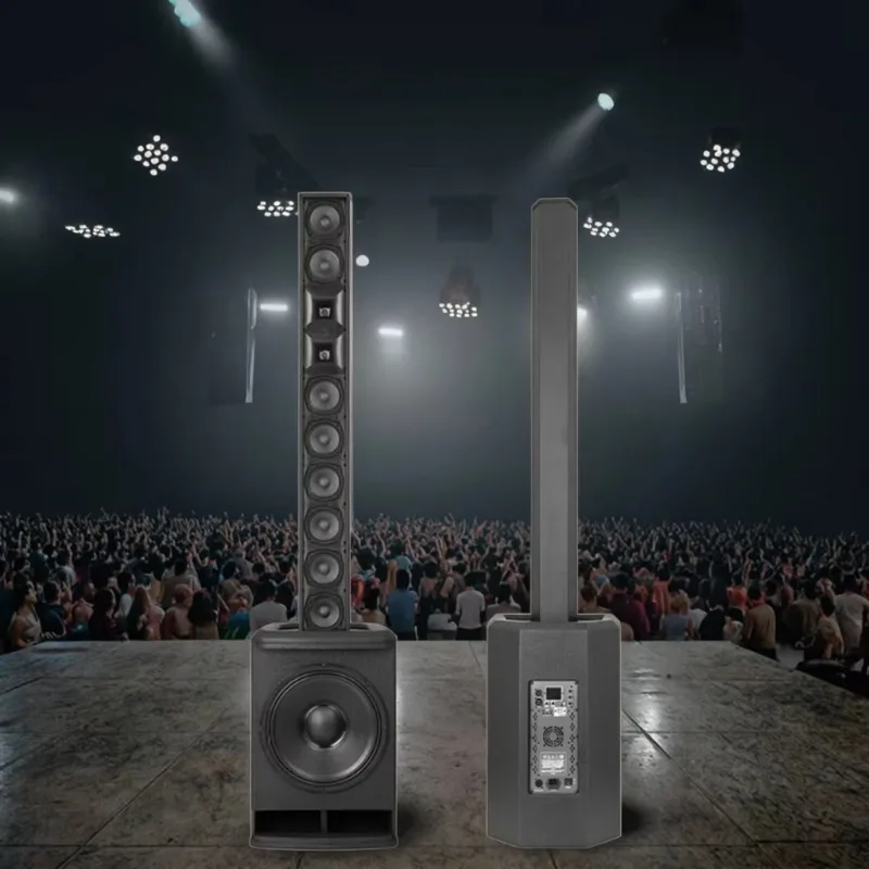 

Thinuna T-15.8-DPA Professional DSP Active Speaker System High-Power Active PA Speaker Set: 8-Column Full-Range + 15" Subwoofer