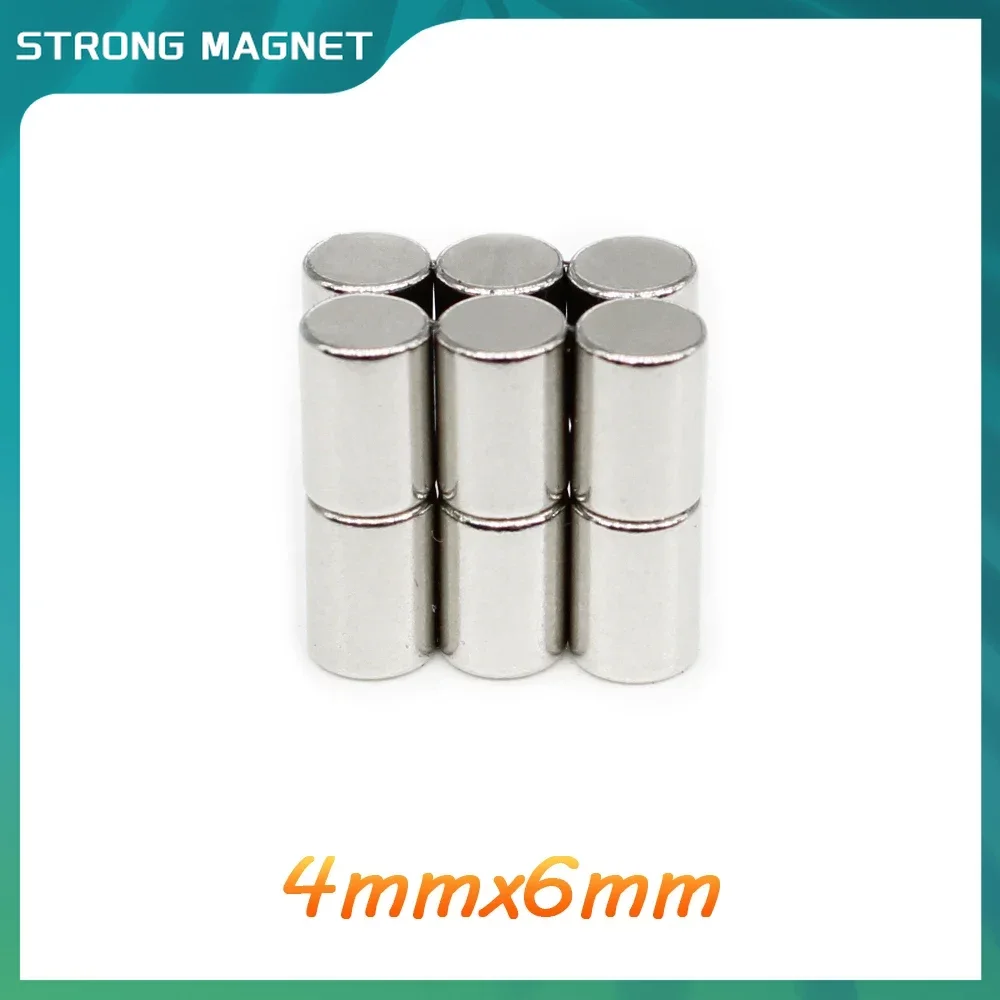 

20/50/100/200/300/500PCS 4x6 Minor strong Search Magnet 4mm X 6mm Small Round Neodymium Magnets 4x6mm Permanent Magnet Disc 4*6