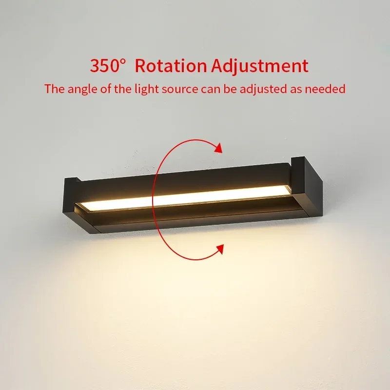 Minimalist Style Outdoor Waterproof Wall Lamp, Decorative Light for Patio Garden Sign Plate Front Door Exterior Home Yard Decor