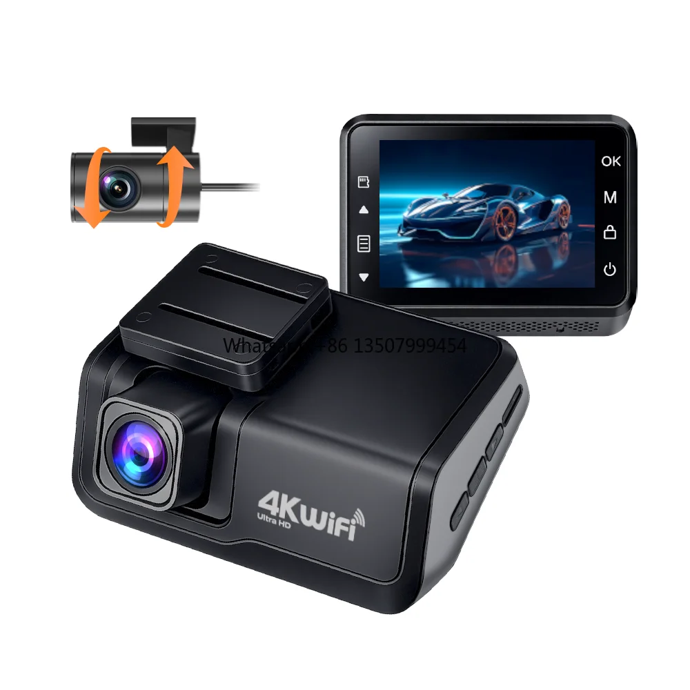 

Ready to Ship 4K Dashcam Car Camera With 3.0' Screen Loop Recording Night Vision Stealth Design Black Box DVR Video Recorder