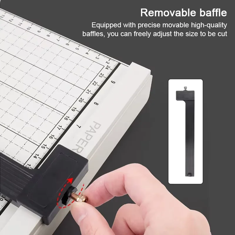 Professional Paper Cutter Machine A4 Metal Based Trimmer Paper Cutter Corner Setter for Paper & Photo Cutting Home Office Use