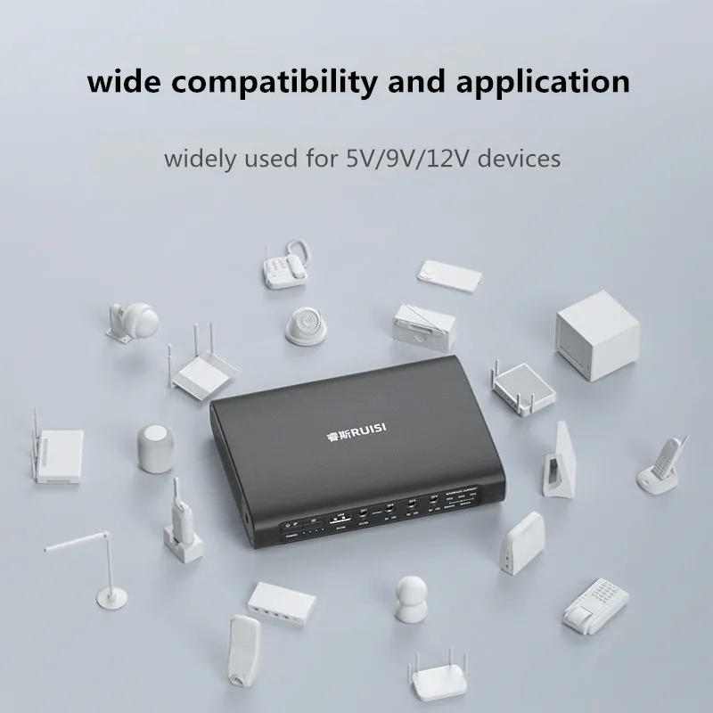 بطارية UPS حقيقية 12 فولت 9 فولت 5 فولت 27000 مللي أمبير 6A-2A 114 واط طاقة عالية لجهاز التوجيه/الشاشة/الهاتف المحمول/أضواء LED/مصدر طاقة الصوت