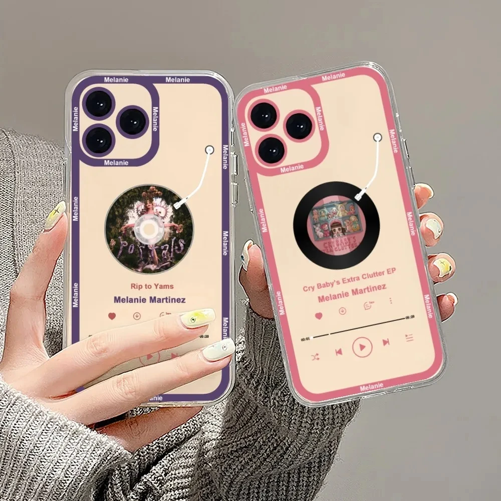 Singer Melanie Martinez Phone Case For iPhone 11 12 13 14 15 16 Pro Max 7 8 SE XR XS X Mini Plus Transparent Shell