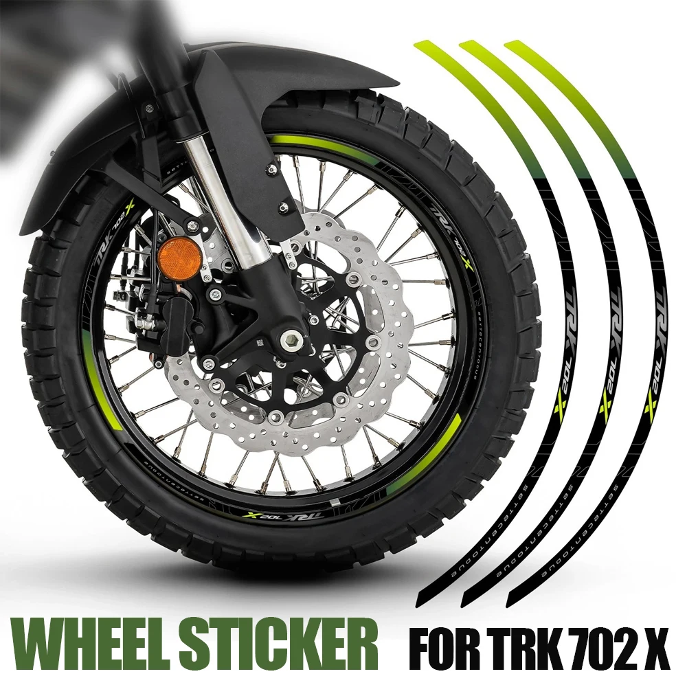 Motorcycle Accessories Wheel Sticker Hub Decals Rim Tape For TRK 702 X