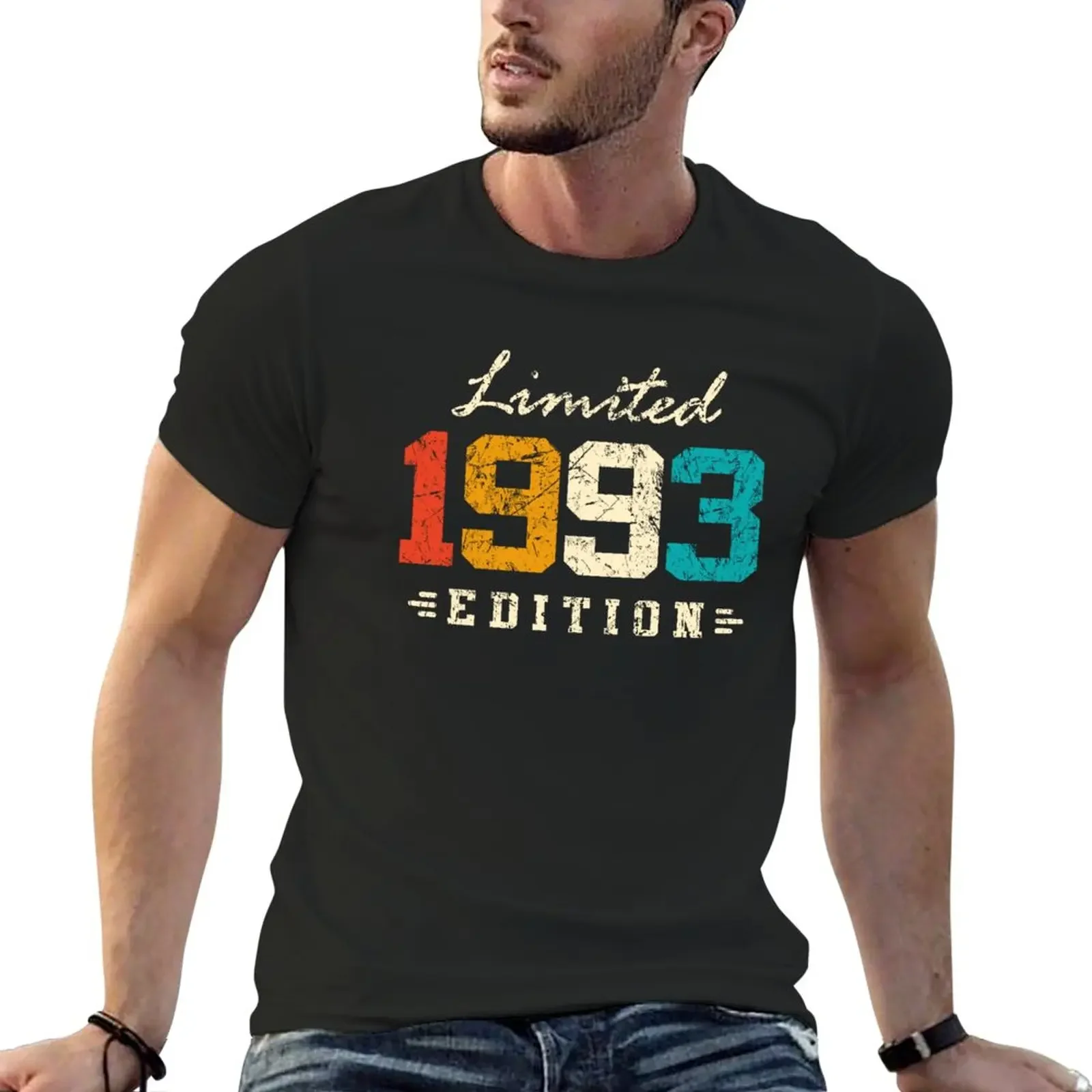 New Made in 1993 Limited edition T-Shirt vintage clothes graphic t shirts t shirts for men cotton