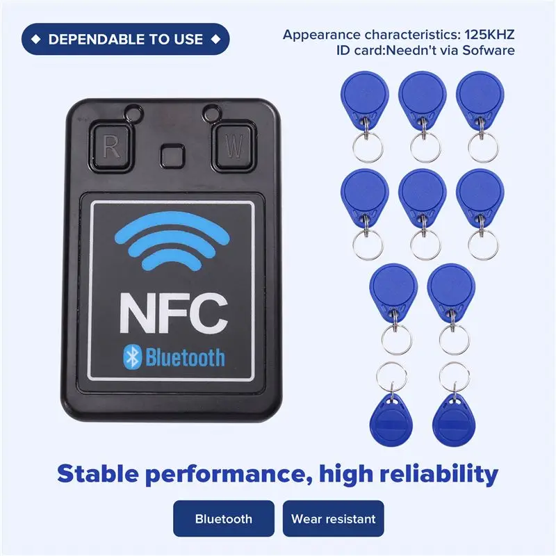 [NEW!A25P】 Access Control Card Reader 13.56Mhz 125Khz Clone Rewritable Writer Smart Chip Card Copier