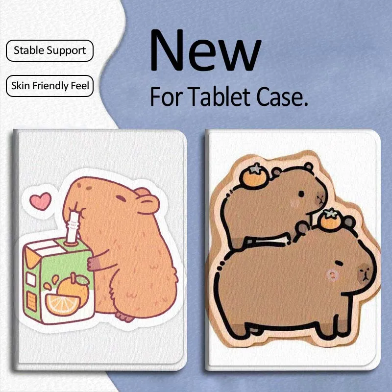 

Популярный милый чехол с капибарой для планшетов Xiaomi Mi Pad Mini 4 5 6 7 SE Pro Plus, Redmi Pad 2 SE 2025 8.8 11, складной чехол для планшета