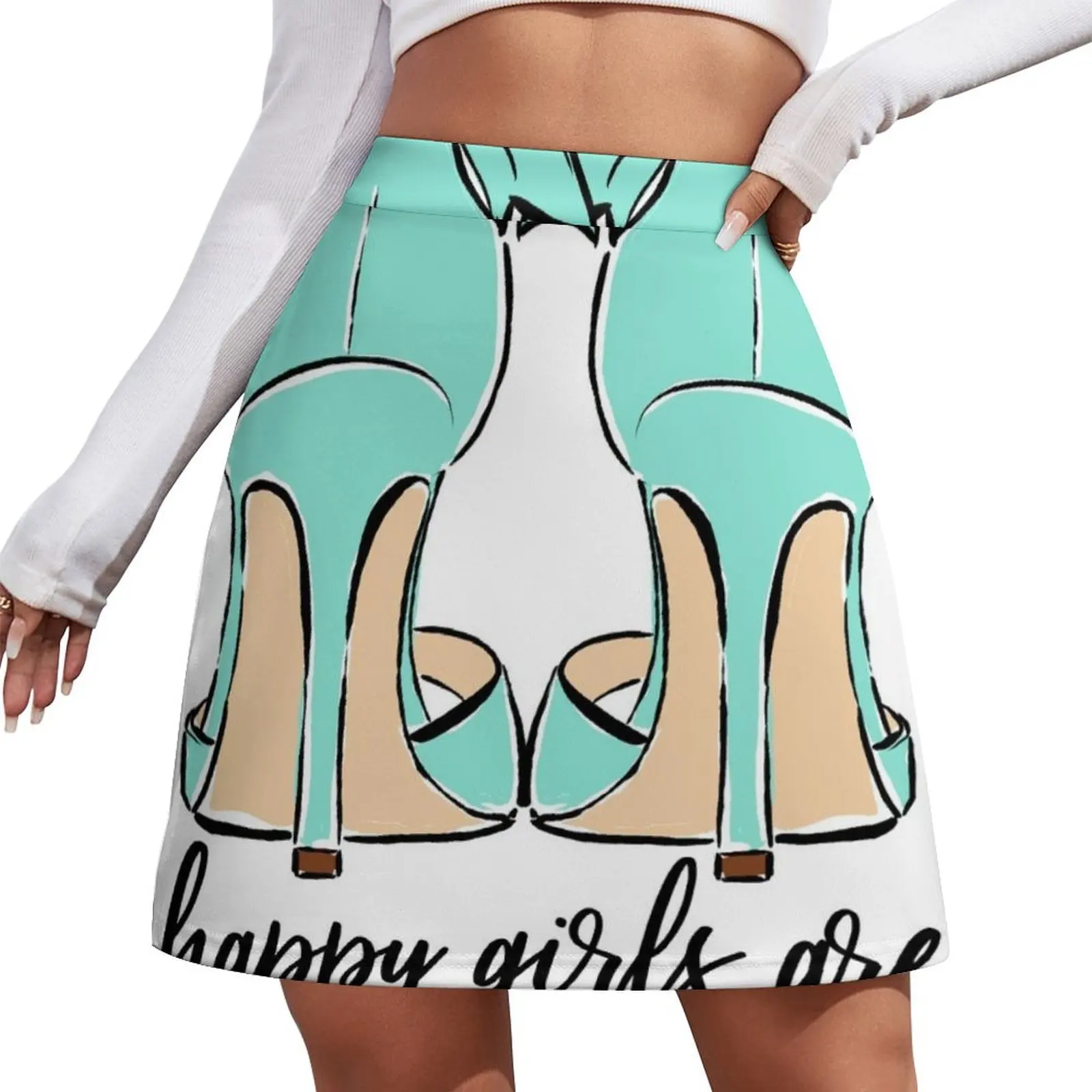 

Happy Quotes Mini Skirt luxury clothes women luxury designer clothing women Skirt pants