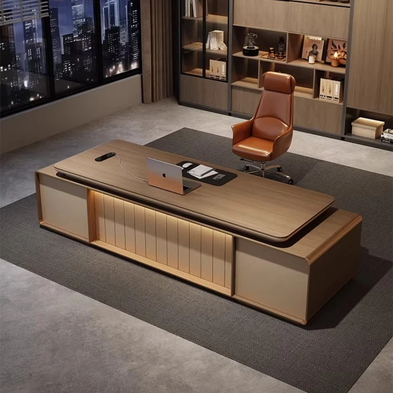 

Современный офисный стол и рабочая станция 180x320 см в стиле легкой роскоши, компьютерный стол, мебель для кабинета/письменного стола