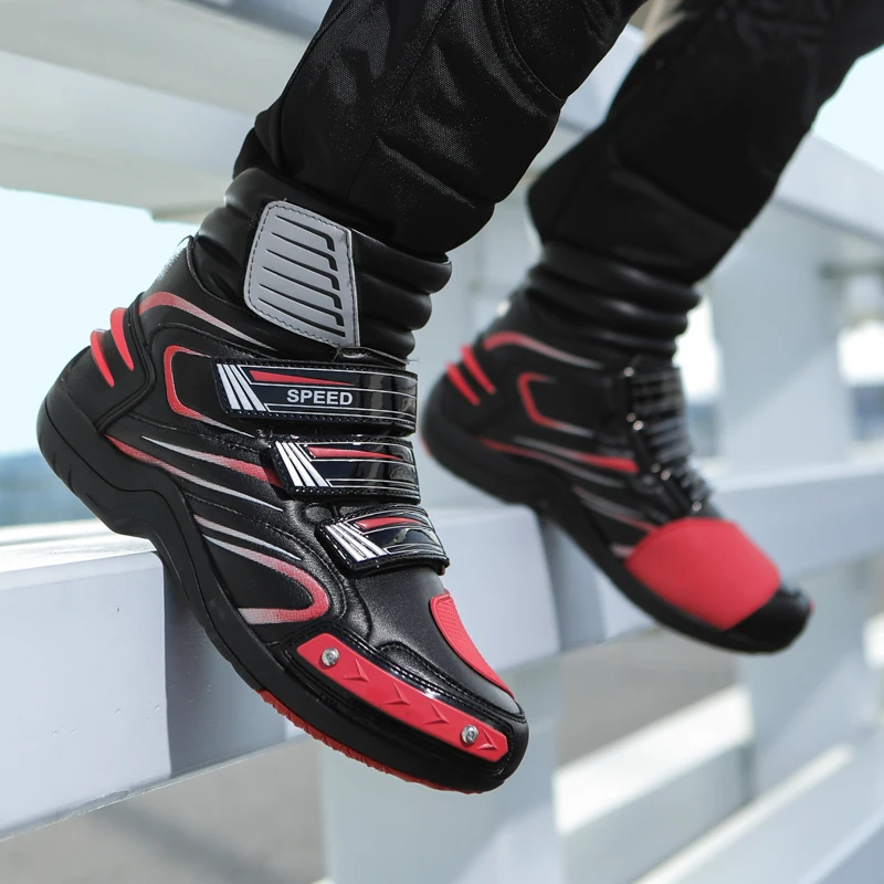 أحذية ركوب الدراجات النارية الاحترافية الجديدة للرجال مقاومة للاهتراء ومضادة للسقوط وأحذية ركوب الدراجات النارية على الطرق الوعرة للفصول الأربعة #5