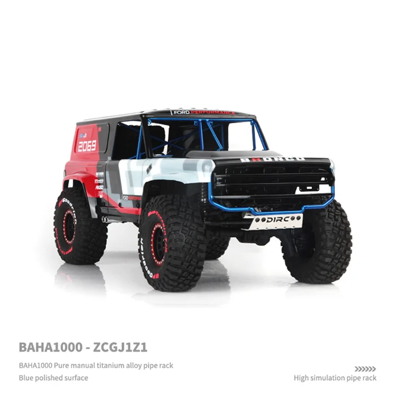 Baja 1000 wyścigowa tytanowa rama rura ze stopu rama obudowa samochodu rama do zdalnie sterowany samochód gąsienicowy Traxxas TRX4 Ford Lima cześć