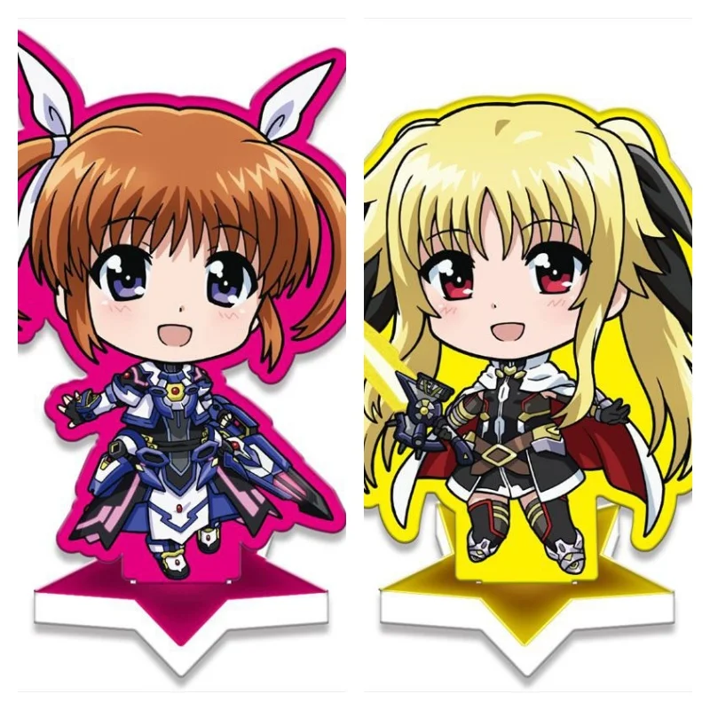 Аниме Волшебная Девушка Лирическая Наноха мультфильм милая акриловая подставка кукла мини-фигурка косплей игрушка для подарка