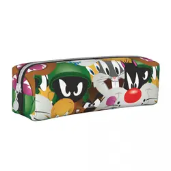 LOONEY TUNES Bunny Tasmanian TAZ Cartoon Pattern Pencil Cases Pen Box Bags Girl Boy Large Storage Office Cosmetic Pencilcases