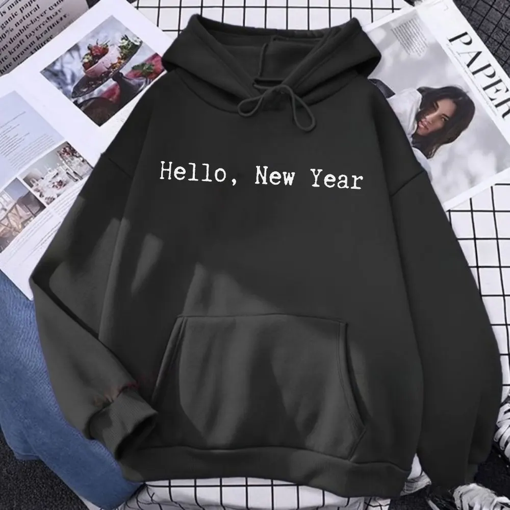 ミニマリスト新年クルーネックスウェットシャツ乾杯お祝いセーター内向的新年イブジャンパー冬休みトップスユニセックスプルオーバー