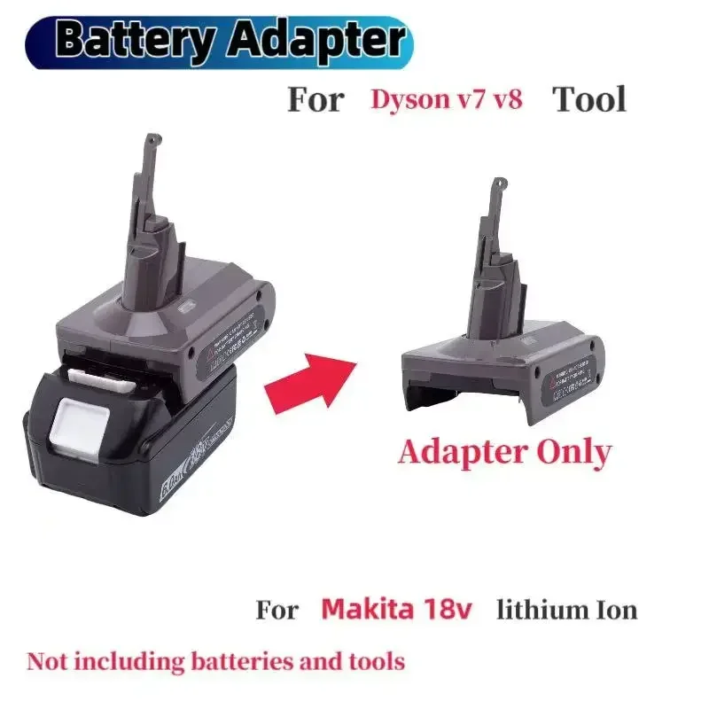 

Battery Adapter Converter For Dyson V7 V8 vacuum cleaner adapter to Makita 18v Lithium battery Converter(Without Tool & Battery)