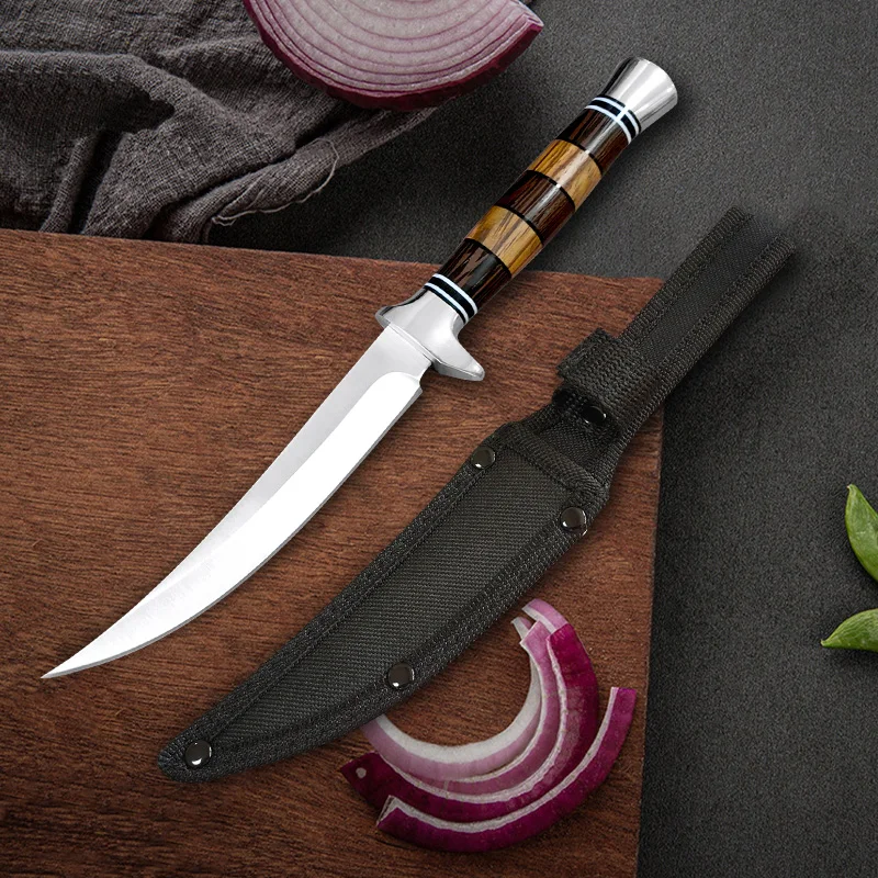 Sashime Knife Fish Filleting Kitchen Bone Boning Knife Sushi Knife Stainless Steel Meat Cleaver Butcher Slicing Cooking Tools