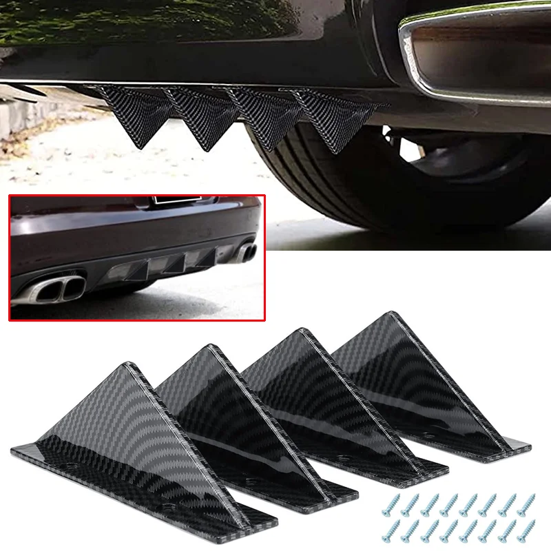 Amortecedor traseiro do carro shark fin difusor divisor lábio para dodge viagem peugeot 3008 lada granta vw polo jeep compass subaru iimpreza