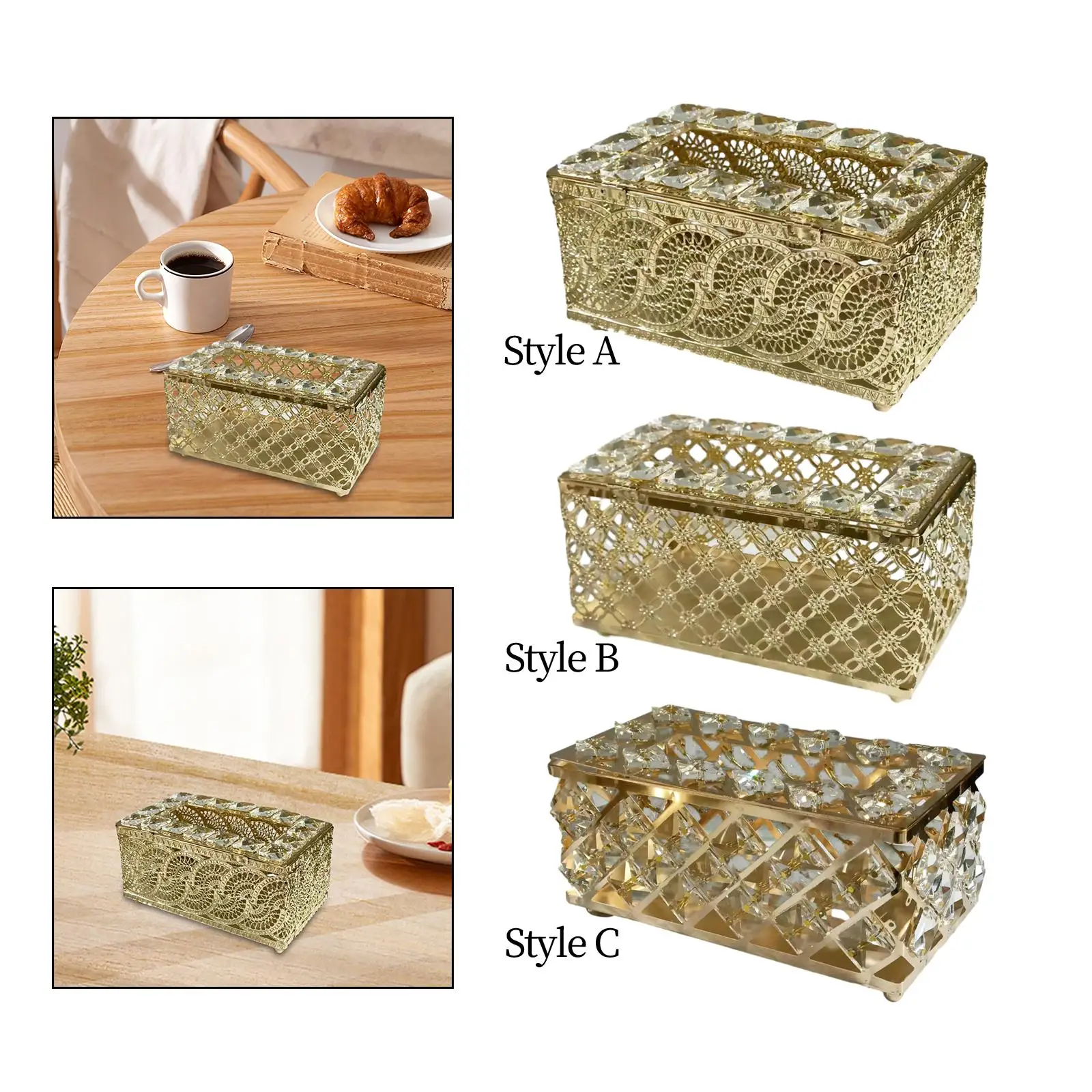 

Paper Holder Container Tissue Box Cover Portable Gifts Napkin Case,Tissue Dispenser for Dining Room Bedroom Bathroom Indoor