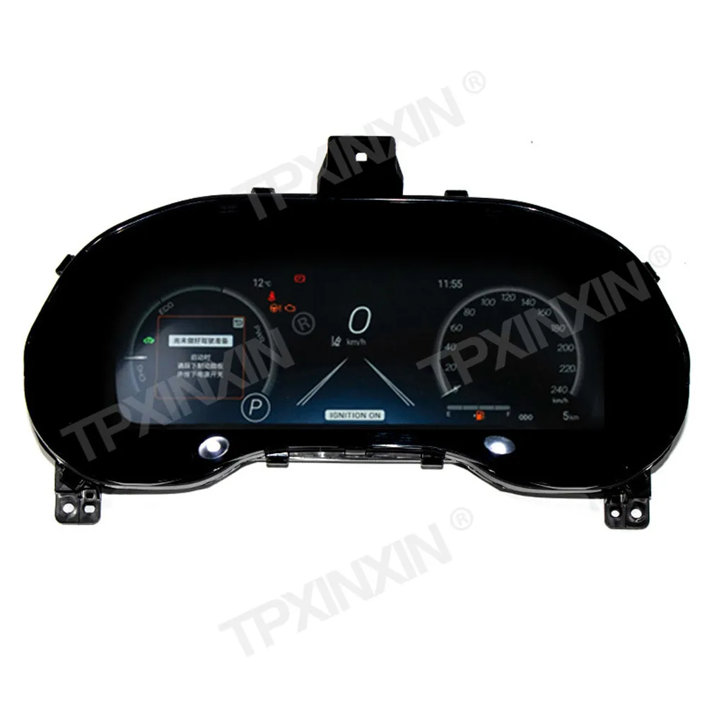 Car Digital Dashboard Cluster For Toyota Sienna 2020 2021 2022 2023 2024 Auto LCD Instrument Meter Screen Head Unit Speedometer