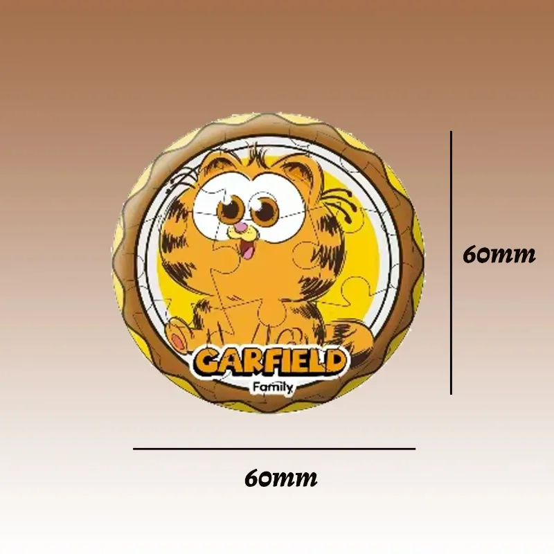 DISNEY Garfield-Autocollants de réfrigérateur de broche de puzzle de bricolage de famille, jouets faits à la main de dessin animé, accessoires périphériques cancers mignons, cadeaux pour enfants