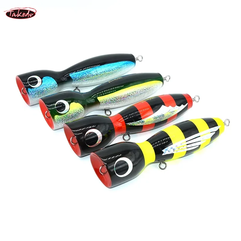 

TAKEDO оптовая продажа, высокое качество YJM5, 175 мм, 120 г, деревянная приманка-поппер, приманка для окуня, приманка для верхней воды, поппер для рыбалки