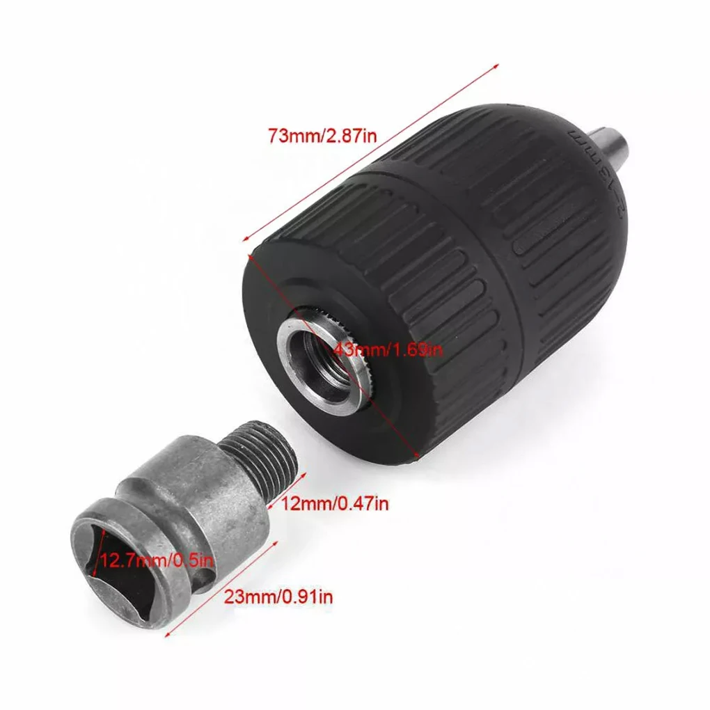 Hand Tight Chuc-k Clamp Converter 2-13MM Shank Patented Locking Function Conveniently Tighten