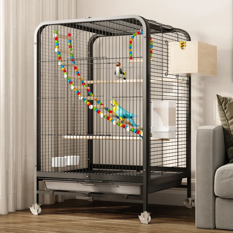 

Bird cage household large tiger skin Xuan...