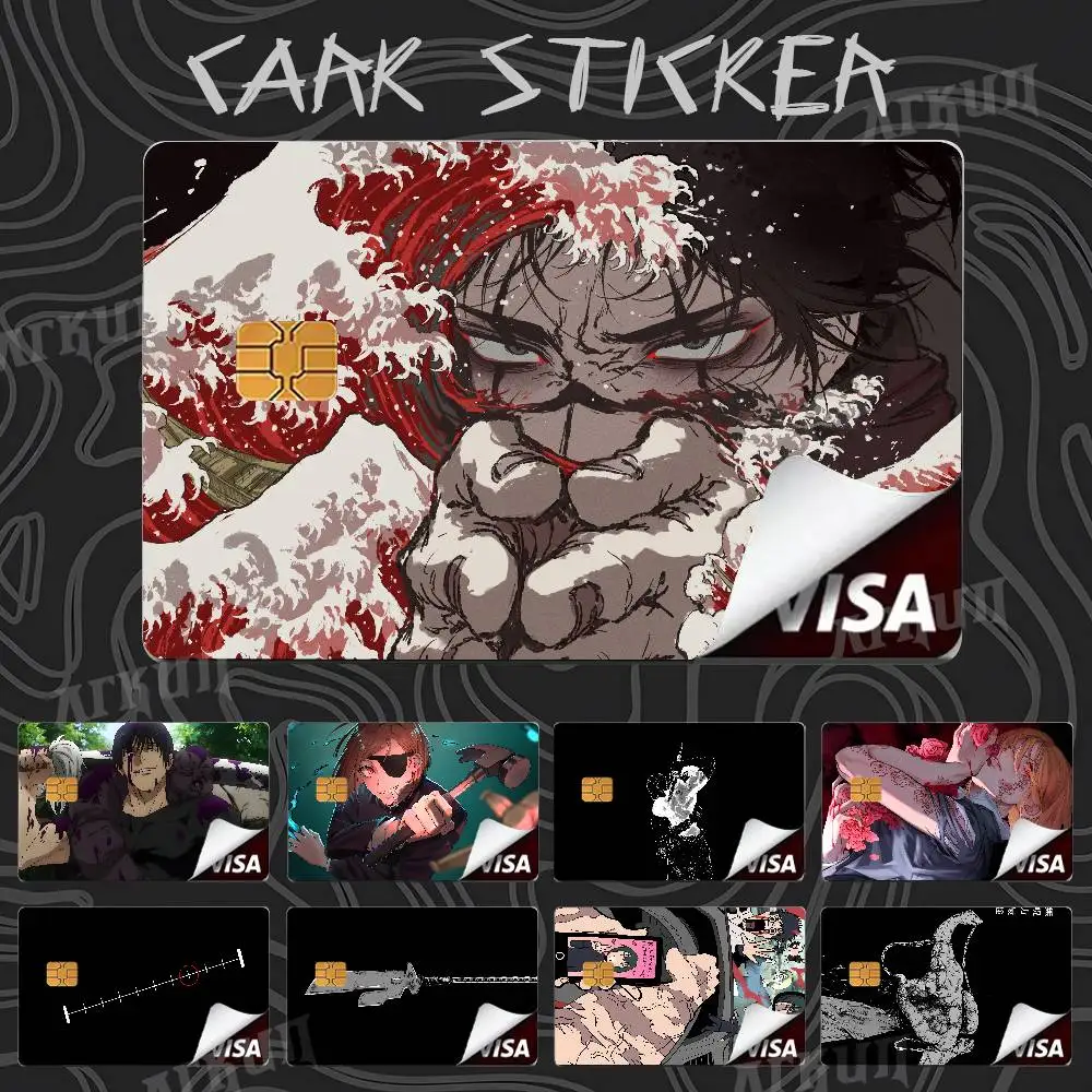 Cool Fashion Anime Popular Hot Top Jujutsu Kaisen Luxury Credit Card Film Debit Protect Bank Bus Card Sticker Skin