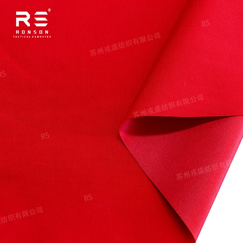 500D Nylon Cordura 27#Flag Red Fabric 100% Woven Water-Resistant PU Coated for Tactical Gear Backpack Military Rucksack Camping